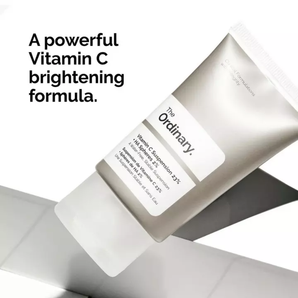 THE ORDINARY Vitamin C Suspension 23% + HA SPHERES 2% PARA UNA PIEL LUMINOSA - Tu Shopper Beauty 